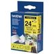 Brother TZe-FX651 Tape Zwart op geel (24 mm)
