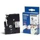 Brother TZe-N221 Tape Zwart op wit (9 mm)