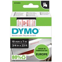 Dymo 45805 (S0720850) Tape Rood op wit (19 mm)