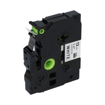 PrintAbout Huismerk vervangt Brother TZe-231 Tape Zwart op wit (12 mm)