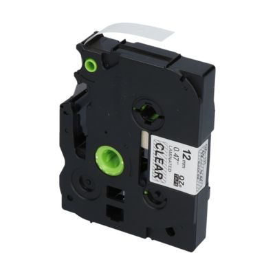PrintAbout Huismerk vervangt Brother TZe-131 Tape Zwart op transparant (12 mm)