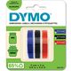 Dymo S0847750 Tape Wit op zwart/rood/blauw (9 mm)