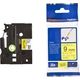 Brother TZe-FX621 Tape Zwart op geel (9 mm)