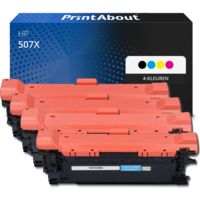 Huismerk HP 507X (CE400X) Toner 4-kleuren Multipack Hoge capaciteit