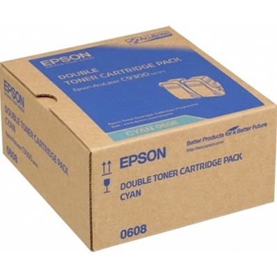 Epson S050608 Toner 2x Cyaan - Multipack