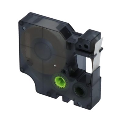 Huismerk Dymo 45010 (S0720500) Tape Zwart op transparant (12 mm)