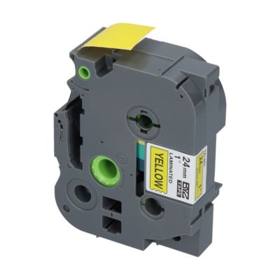 PrintAbout Huismerk vervangt Brother TZe-651 Tape Zwart op geel (24 mm)
