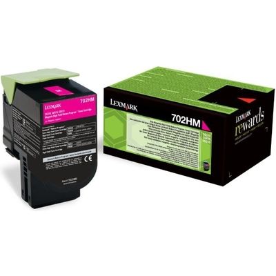 Lexmark 70C2HM0 (702HM) Toner Magenta Hoge capaciteit