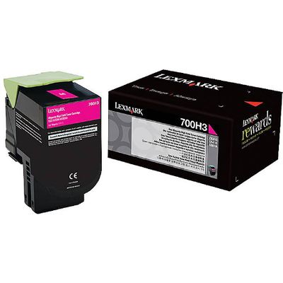 Lexmark 70C0H30 (700H) Toner Magenta Hoge capaciteit