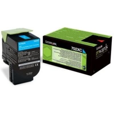 Lexmark 70C2XC0 (702XC) Toner Cyaan Extra hoge capaciteit
