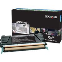 Lexmark X746H1KG Toner Zwart Hoge capaciteit
