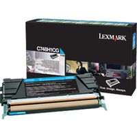 Lexmark C748H1CG Toner Cyaan Hoge capaciteit