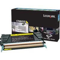 Lexmark C748H1YG Toner Geel Hoge capaciteit