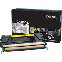 Lexmark C748H2YG Toner Geel Hoge capaciteit
