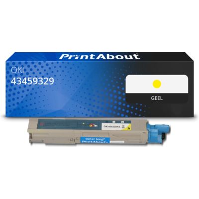 Huismerk OKI 43459329 Toner Geel
