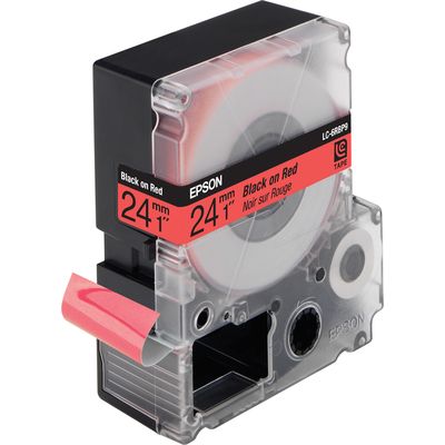 Epson LC-6RBP9 (C53S627400) Tape Rood op zwart (68 mm)