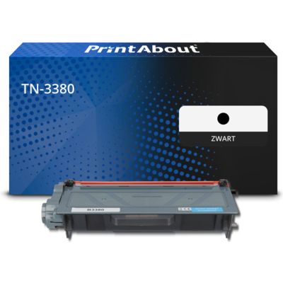 PrintAbout Huismerk vervangt Brother TN-3380 Toner Zwart Hoge capaciteit