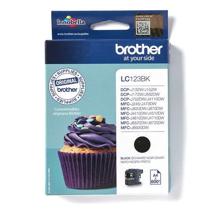 Brother LC-123BK Inktcartridge Zwart