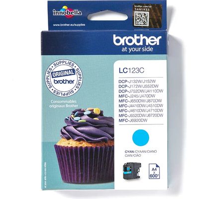 Brother LC-123C Inktcartridge Cyaan