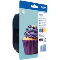 Brother LC-123RBWBP Inktcartridge 3-kleuren Multipack