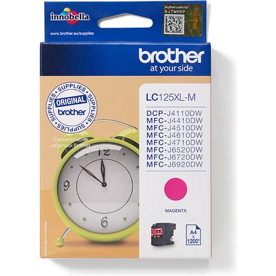 Brother LC-125XLM Inktcartridge Magenta Hoge capaciteit