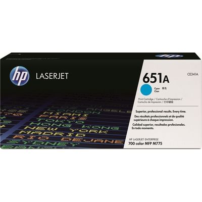 HP 651A (CE341A) Toner Cyaan