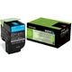 Lexmark 80C2HC0 (802HC) Toner Cyaan Hoge capaciteit