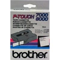 Brother TX-242 Tape Rood op wit (18 mm)