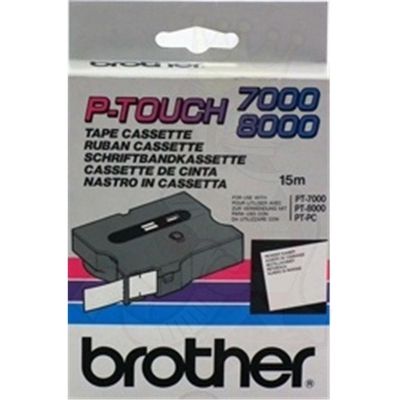 Brother TX-242 Tape Rood op wit (18 mm)