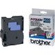 Brother TX-151 Tape Zwart op transparant (24 mm)