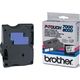 Brother TX-141 Tape Zwart op transparant (18 mm)