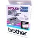 Brother TX-132 Tape Rood op transparant (12 mm)
