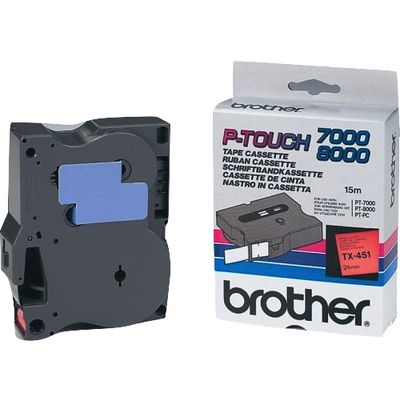 Brother TX-233 Tape Blauw op wit (12 mm)