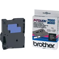 Brother TX-315 Tape Wit op zwart (6 mm)