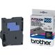 Brother TX-315 Tape Wit op zwart (6 mm)