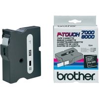 Brother TX-355 Tape Zwart op wit (24 mm)