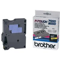 Brother TX-611 Tape Zwart op geel (6 mm)