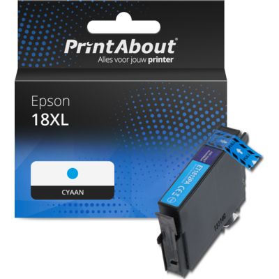 Huismerk Epson 18XL (C13T18124012) Inktcartridge Cyaan Hoge capaciteit