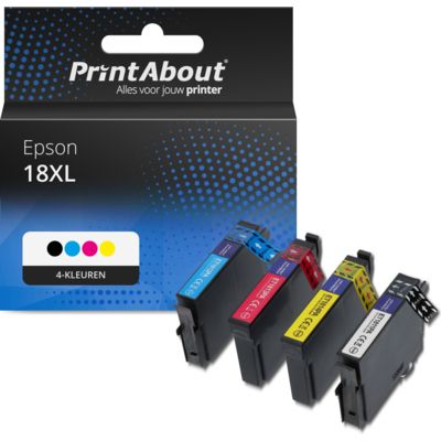 Huismerk Epson 18XL (T1816) Inktcartridge 4-kleuren Multipack Hoge capaciteit