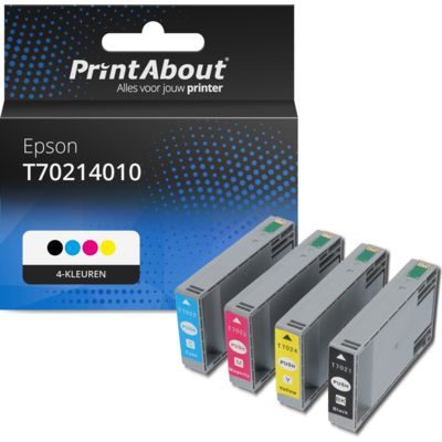 Huismerk Epson T70214010 Inktcartridge 4-kleuren Multipack