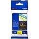 Brother TZe-334 Tape Goud op zwart (12 mm)