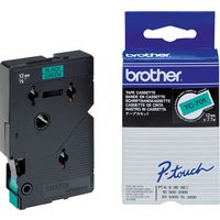 Brother TC-701 Tape Zwart op groen (12 mm)