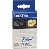 Brother TC-601 Tape Zwart op geel (12 mm)