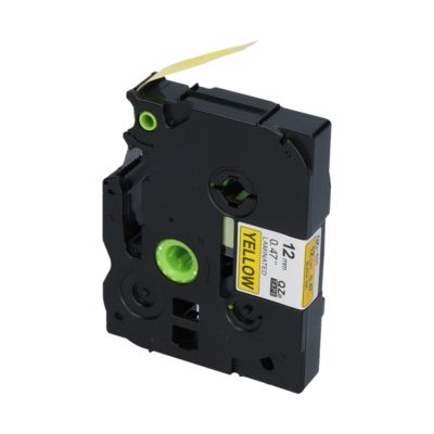 PrintAbout Huismerk vervangt Brother TZe-631 Tape Zwart op geel (12 mm)