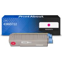 Huismerk OKI 43865722 Toner Magenta