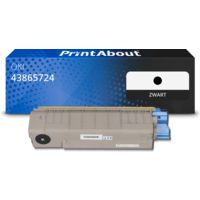 Huismerk OKI 43865724 Toner Zwart