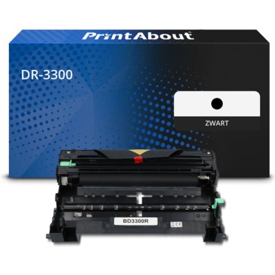 PrintAbout Huismerk vervangt Brother DR-3300 Drum Zwart