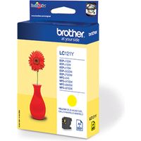 Brother LC-121Y Inktcartridge Geel