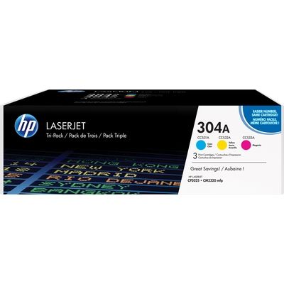 HP 304A (CF372AM) Toner 3-kleuren Multipack