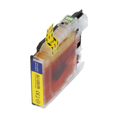 PrintAbout Huismerk vervangt Brother LC-125XLY Inktcartridge Geel Hoge capaciteit